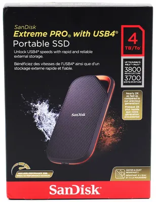 Obrázok produktu pre SanDisk Extreme PRO – SSD – 4 TB – externý (prenosný)