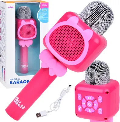 Obrázok produktu pre Bezdrôtový Karaoke mikrofón, ružový Jokomisiada