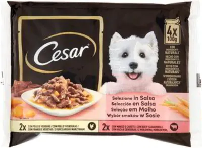 Image de Nourriture pour chiens Delizie in Salsa 400g - Cesar