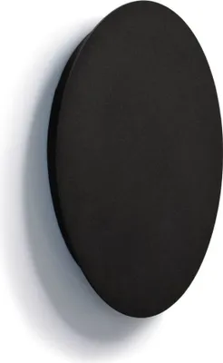 Produktbild von Wandlampe Metall LED D: 25 cm Schwarz rund warmweiß 3000 K 130 lm Modern Wandleuchte