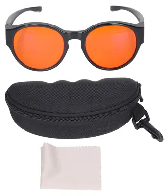 Zdjęcie produktu dla Okulary blokujące światło niebieskie, 400–500 nm, chroniące przed promieniowaniem, odporne na promieniowanie UV, przeznaczone dla graczy komputerowych i do czytania, okrągłe szkła