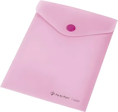 Produktbild von Dokumentenhülle A6 mit Druckknopf pastellrosa