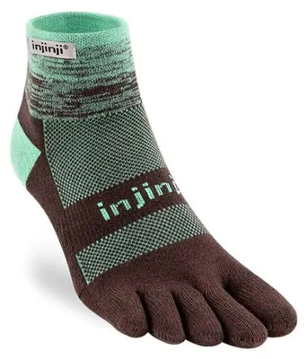 Zdjęcie produktu dla Skarpety Injinji Trail Midweight Mini-crew, zielone, brązowe, rozmiar 40 1/2–44, zielone, brązowe, rozmiar 40 1/2–44