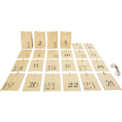 Produktbild von Adventskalender „Papiertüten“, natur