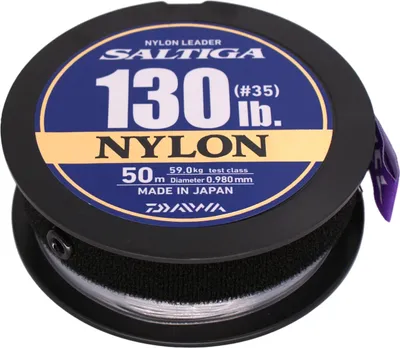 Zdjęcie produktu dla DAIWA SALTIGA NYLON LEADER, 50 m, 0,98 mm, 59 kg / 130,07 funtów, przezroczysty, żyłka przyponowa, 12957-598