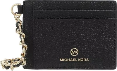 Obrázok produktu pre Michael Kors Malé puzdro na karty s retiazkou čierna čierna A0194835