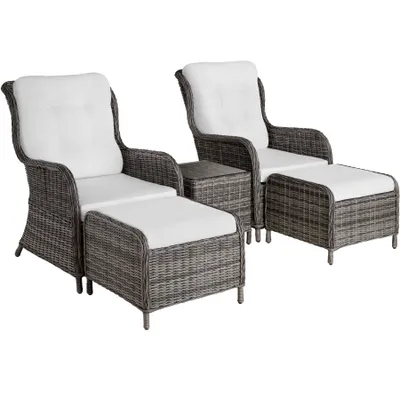Produktbild von tectake® Aluminium Rattan Sitzgruppe Benissa für 2 bis 4 Personen