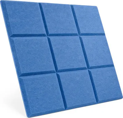Immagine prodotto di PANNELLI DA PARETE IN FELTRO 3D, quadrati, con bordi arrotondati, autoadesivi, fonoassorbenti