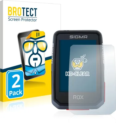 Produktbild von 2x Für Sigma ROX 2.0 Schutzfolie BROTECT Displayschutz Display Schutz Folie Klar Transparent