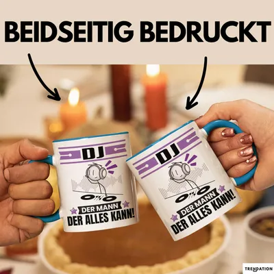 Produktbild von DJ Tasse Geschenk für DJ Der Mann Der Alles Kann Geschenkidee zum Geburtstag (Blau)