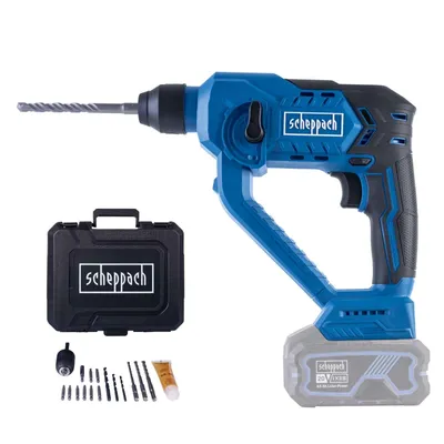 Produktbild von Scheppach Akku-Bohrhammer C-RHD130-X | 1,3 J | bis zu 6000 bpm | LED | Scheppach IXES 20-Volt-Serie | inkl. Transportkoffer und Zubehörset