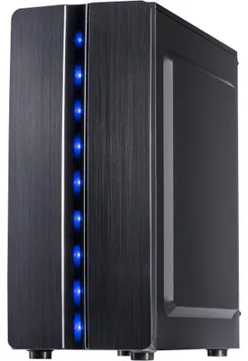 Obrázek produktu pro Inter-Tech 88881309, Mini Tower, PC, Černá, ATX, ITX, Micro ATX, Domov/kancelář, Modrá