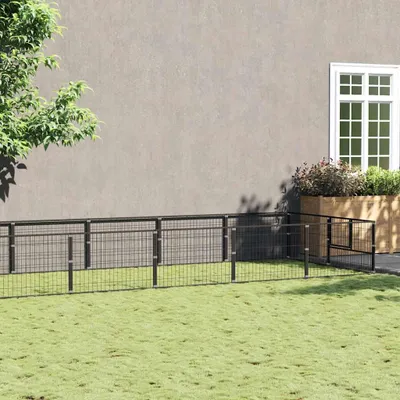 Obrázek produktu pro vidaXL Psí bouda černá 18 m² ocelová