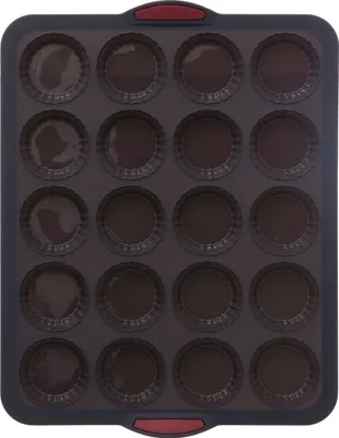 Produktbild von Form 12 tartelette silikon "silitop" schwarz rot - 5 five simply smart