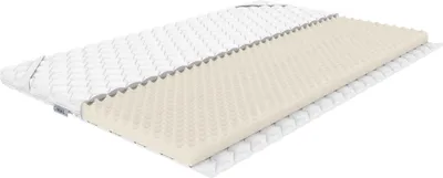 Immagine prodotto di REM-SEN Coprimaterasso Premium in schiuma memory Memo Royal 110x190 cm, altezza 9 cm, grado di rigidità 2 (H2). Coprimaterasso per un ottimale alleggerimento della pressione e un sonno profondo, con effetto memory per una sensazione di leggerezza durante il riposo.  Oeko-Tex