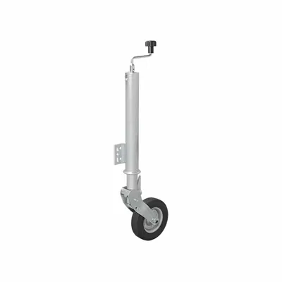 Zdjęcie produktu dla Koło podporowe z metalową obręczą 60 mm i składaną oponą z pełnej gumy 200x60