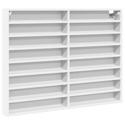 Image de Armoire à vitrine blanc 100x8,5x75 cm bois d'ingénierie