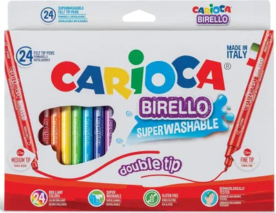 Obrázek produktu pro Carioca Birello, Jemný / střední, Vícebarevný, Kuličkový hrot, 2,6 mm, 4,7 mm, Kulatý