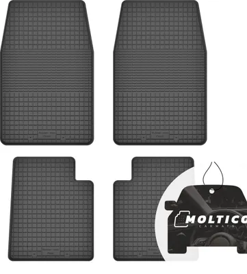 Produktbild von Gummimatten mit Rand Auto Fußmatten Gummi Automatten Passgenau 4-teilig Set - passend für Land Rover Discovery II 1998-2004