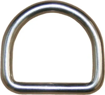 Produktbild von D-Ring, Größe 6 x 50 mm Edelstahl V4A
