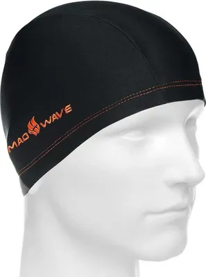 Produktbild von Madwave Elasthan Junior Badekappe Schwarz Schwarz One Size