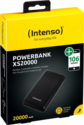 Obrázek produktu pro Intenso XS20000, 20000 mAh, Lithium-polymerová (LiPo), 3,1 V, Černá