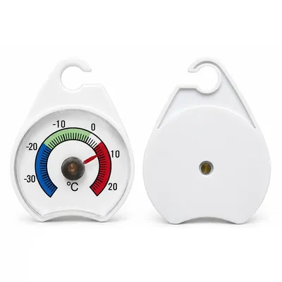 Produktbild von Gefrierthermometer 2 Stück, Kühlschrankthermometer analog mit Zeiger und Farbskala, Temperaturmesser für Kühlschrank, Gefriertruhe und Kühlbox