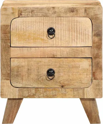 Obrázek produktu pro vidaXL Noční stolek 2 ks 40x32x46 cm Hrubé masivní dřevo mango
