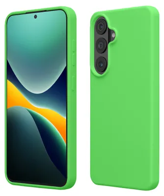 Produktbild von kwmobile Handyhülle für Samsung Galaxy S26 Plus Hülle - Case Silikon - Kabelloses Laden - Schutzhülle Cover in Limettengrün