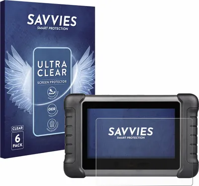 Produktbild von 6x Für Autel MaxiCheck MX808s Schutzfolie Savvies Displayschutz Display Schutz Folie Klar Transparent