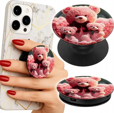 Image de Support telephone Popsocket pour doigt / support - RODZINKA RÓŻANYCH MISIÓW