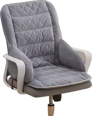 Obrázok produktu pre Vankúš na kancelársku stoličku - Vankúš na operadlo - Ergonomický - Univerzálny - Sivý