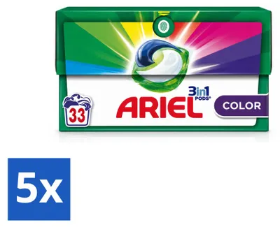 Produktbild von 5 x Ariel 3in1 Color Waschmittel Pods - Vorteilspackung - 5 Stücke