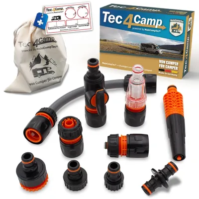 Imagen del producto de Omgoods - Filtro de agua CONNECT-30 para autocaravanas y caravanas - Incluye conexión para manguera