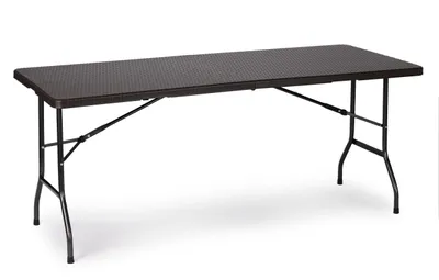 Produktbild von Gartentisch klappbar 180 x 75 cm Buffettisch Campingtisch Partytisch faltbar - Rattan