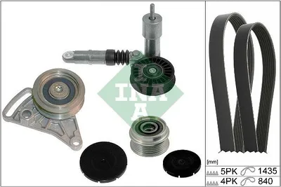 Produktbild von INA 529 0523 20 Keilrippenriemensatz für AUDI A4 Avant (8E5, B6)