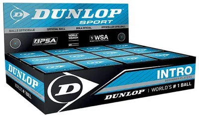 Zdjęcie produktu dla Dunlop Sport 700105, Niebieska kropka, Czarny, 12 szt., Początkujący, Pudełko