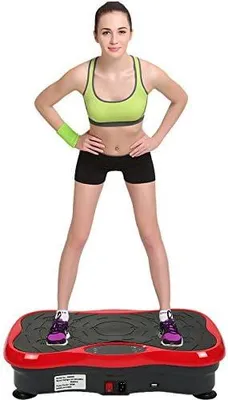 Productafbeelding van Trillingsplatform, voor gewichtsverlies, trainingsapparaat, trillingsapparaat voor het trainen van het hele lichaam, trillingsplaat voor lymfedrainage, draagvermogen van 120 kg