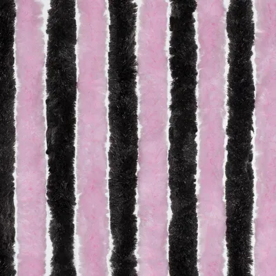 Immagine prodotto di Tenda in ciniglia Moritz 56 x 185 cm rosa nero Tenda per porta come zanzariera per il campeggio e la roulotte