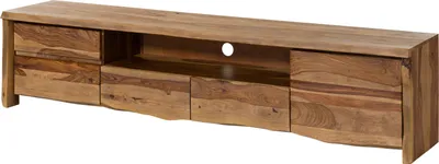 Immagine prodotto di MASSIVMOEBEL24 | Mobile Tv in legno di sheesham 220x45x50  laccato naturale / sabbiato PURE SHEESHAM #224