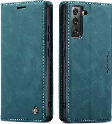 Immagine prodotto di Custodia per Samsung Galaxy S23+, Custodia retrò in Finto cuoio con funzione stand Blu