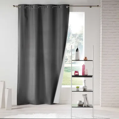 Produktbild von Vorhang mit Ösen 140 cm x 260 cm Savona Dunkelgrau