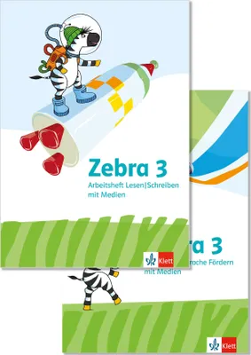 Produktbild von Zebra 3. Paket: Arbeitsheft Sprache Förderheft, Arbeitsheft Lesen/Schreiben Klasse 3