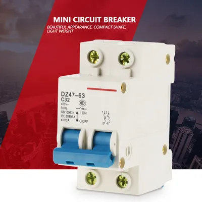 Produktbild von Stromkreisunterbrecher Miniaturstromkreisunterbrecher Miniaturstromkreisunterbrecher 2P Stromkreisunterbrecher Mini Stromkreisunterbrecher