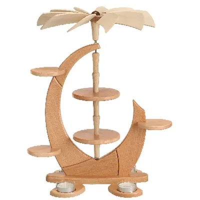 Produktbild von Designpyramide ohne Bestückung mit Teelichter HxLxB 42x34x27cm NEU