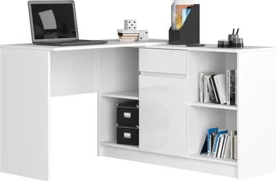 Produktbild von Akord Sideboard 1 Schublade 1 Tür Weiß Hochglanz 120X40X77 Cm