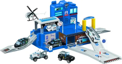 Immagine prodotto di Set da gioco della polizia + 4 auto