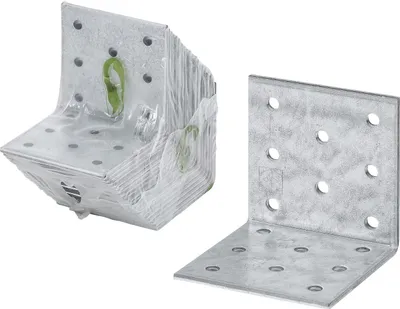 Produktbild von Vormann Lochplattenwinkel sendzimir verzinkt 60 x 60 x 60 mm