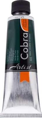 Image de Cobra Artist Peinture à l'huile miscible à l'eau Tube 150 ml Vert phtalo 675