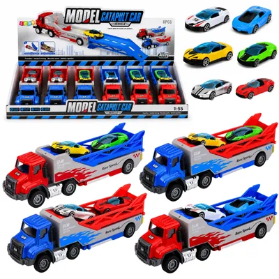 Obrázek produktu pro Kamion s rampou Transporter Launcher Auto Springs Drive 1:55